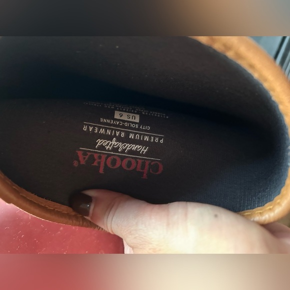 Chooka Tall Rain burgundy Buckle Womens 6 Glam Girly Garden Cottage - Picture 8 of 11